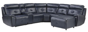 Homelegance Furniture Avenue Left Side Reclining Chair in Navy 9469NVB-LR - Chair - Half Price Furniture