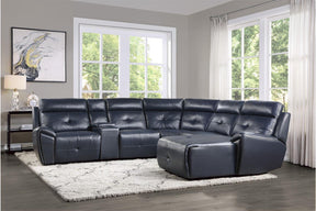 Homelegance Furniture Avenue Right Side Chaise in Navy 9469NVB-RC - Chaise - Half Price Furniture