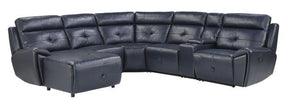 Homelegance Furniture Avenue Right Side Reclining Chair in Navy 9469NVB-RR - Chair - Half Price Furniture