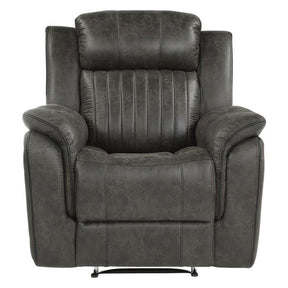 Homelegance Furniture Centeroak Reclining Chair in Gray 9479BRG-1 Half Price Furniture