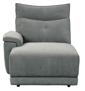 Homelegance Furniture Tesoro Left Side Chaise in Dark Gray 9509DG-5L Half Price Furniture