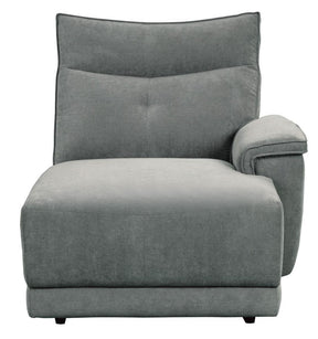 Homelegance Furniture Tesoro Right Side Chaise in Dark Gray 9509DG-5R - Chaise - Half Price Furniture