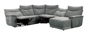 Homelegance Furniture Tesoro Right Side Chaise in Dark Gray 9509DG-5R - Chaise - Half Price Furniture
