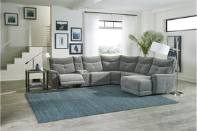 Homelegance Furniture Tesoro Right Side Chaise in Dark Gray 9509DG-5R - Chaise - Half Price Furniture