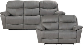 Homelegance Furniture Longvale Double Reclining Loveseat with Power Headrests - Loveseat - Half Price Furniture