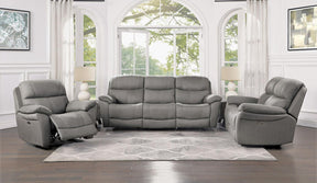 Homelegance Furniture Longvale Double Reclining Loveseat with Power Headrests - Loveseat - Half Price Furniture