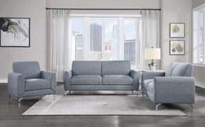 Homelegance Furniture Venture Loveseat in Blue - Loveseat - Half Price Furniture