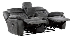 Homelegance Furniture Madrona Hill Double Reclining Loveseat in Gray 9989GY-2 - Loveseat - Half Price Furniture