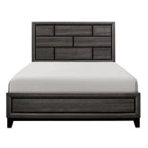 Homelegance Davi Queen Panel Bed in Gray 1645-1* Half Price Furniture
