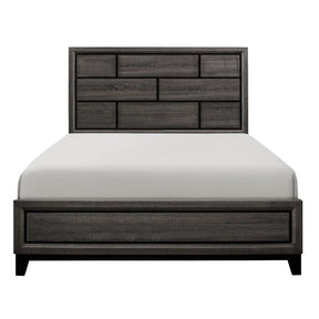 Homelegance Davi Queen Panel Bed in Gray 1645-1* Half Price Furniture