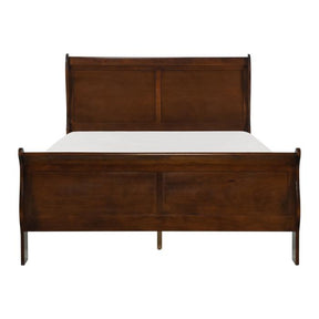 Homelegance Mayville Queen Sleigh Bed in Brown Cherry 2147-1 Half Price Furniture