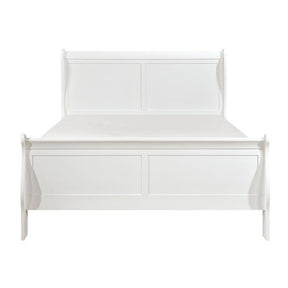 Homelegance Mayville Queen Sleigh Bed in White 2147W-1 Half Price Furniture