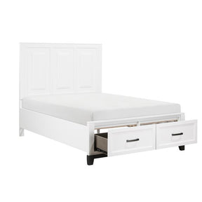 1450WHF-1*-Youth (3) Full Platform Bed with Footboard Storage - Storage - Half Price Furniture