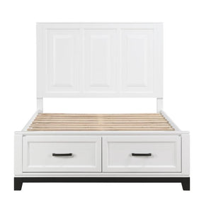 1450WHF-1*-Youth (3) Full Platform Bed with Footboard Storage - Storage - Half Price Furniture