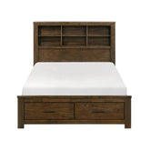 1592K-1CK*-Bedroom (3) California King Platform Bed with Footboard Storage Half Price Furniture