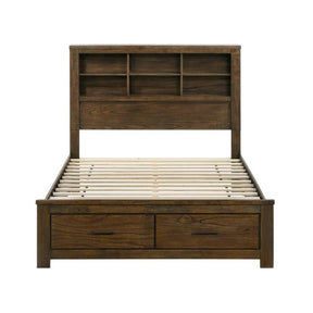 1592K-1CK*-Bedroom (3) California King Platform Bed with Footboard Storage Half Price Furniture