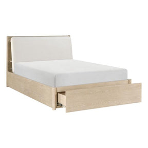 1313N-1*-Bedroom (3) Queen Platform Bed with Footboard Storage - Storage - Half Price Furniture