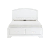 1520WHK-1EK*-Bedroom (3) Eastern King Platform Bed with Footboard Storage Half Price Furniture