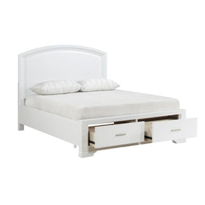 1520WHK-1CK*-Bedroom (3) California King Platform Bed with Footboard Storage Half Price Furniture