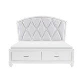 Aria (3) Queen Platform Bed with Footboard Storage Half Price Furniture