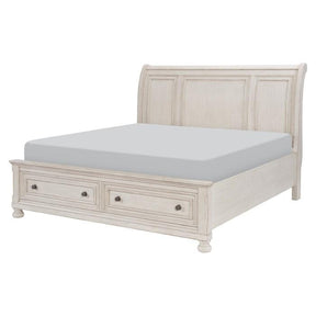 Bethel (3) Queen Platform Bed with Footboard Storage - Storage - Half Price Furniture