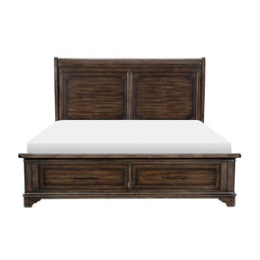 Boone (3) Queen Platform Bed with Footboard Storage Half Price Furniture