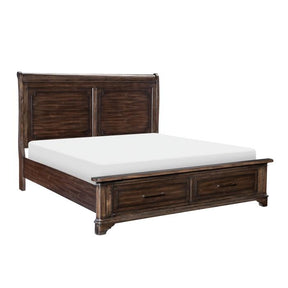 Boone (3) Queen Platform Bed with Footboard Storage - Storage - Half Price Furniture