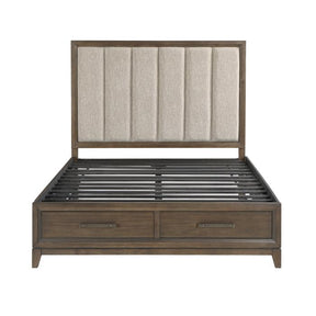 Cambridge (3) California King Platform Bed with Footboard Storage - Storage - Half Price Furniture