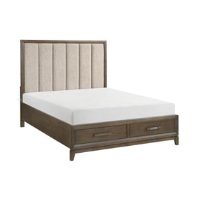 Cambridge (3) California King Platform Bed with Footboard Storage - Storage - Half Price Furniture