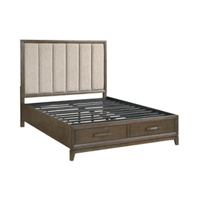 Cambridge (3) Queen Platform Bed with Footboard Storage - Storage - Half Price Furniture