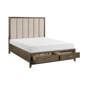 Cambridge (3) California King Platform Bed with Footboard Storage - Storage - Half Price Furniture