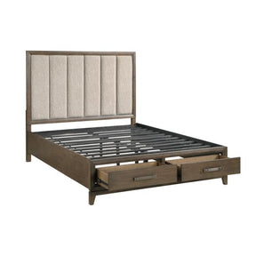 Cambridge (3) California King Platform Bed with Footboard Storage - Storage - Half Price Furniture