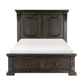 Cornwall (3) Queen Platform Bed with Footboard Storage Half Price Furniture