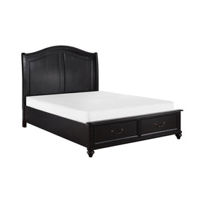 Herman (3) Queen Platform Bed with Footboard Storage - Storage - Half Price Furniture