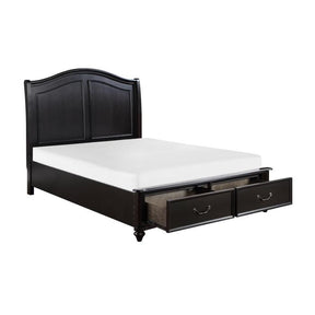 Herman (3) Eastern King Platform Bed with Footboard Storage - Storage - Half Price Furniture