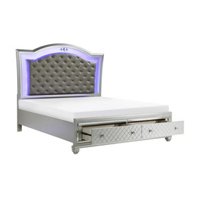 Leesa (3) California King Platform Bed with Footboard Storage - Storage - Half Price Furniture