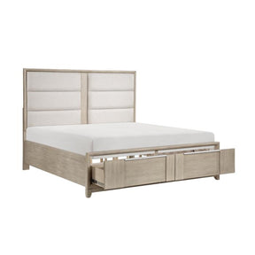 McKewen (3) Eastern King Platform Bed with Footboard Storage Half Price Furniture