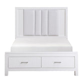 Prism (3) Queen Platform Bed with Footboard Storage Half Price Furniture