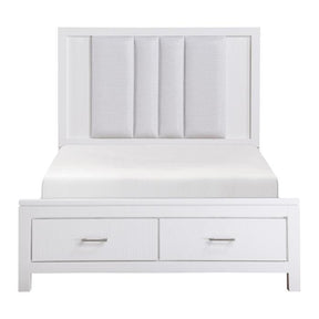 Prism (3) Queen Platform Bed with Footboard Storage Half Price Furniture