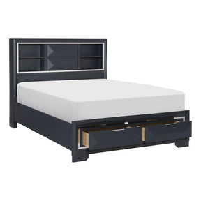 Rosemont (3) Eastern King Platform Bed with Footboard Storage - Storage - Half Price Furniture
