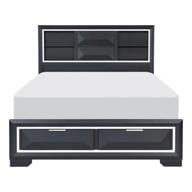 Rosemont (3) Queen Platform Bed with Footboard Storage Half Price Furniture