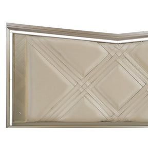 Bijou (3) Queen Platform Bed with LED Lighting and Footboard Storage - Lighting - Half Price Furniture