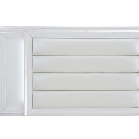 Tamsin (3) California King Platform Bed with LED Lighting and Footboard Storage Half Price Furniture
