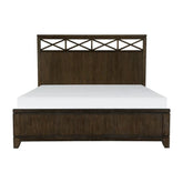 Homelegance Griggs King Panel Bed in Dark Brown 1669K-1EK* Half Price Furniture