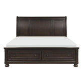 Homelegance Begonia King Platform Bed in Gray 1718KGY-1EK* Half Price Furniture