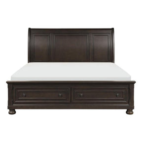 Homelegance Begonia King Platform Bed in Gray 1718KGY-1EK* Half Price Furniture