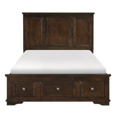 Homelegance Eunice King Platform Bed with Footboard Storage in Espresso 1844KDC-1EK* Half Price Furniture