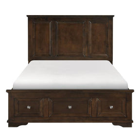 Homelegance Eunice King Platform Bed with Footboard Storage in Espresso 1844KDC-1EK* Half Price Furniture
