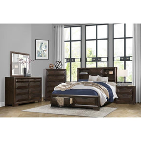 Chesky (3)California King Platform Bed with Footboard Storage - Storage - Half Price Furniture