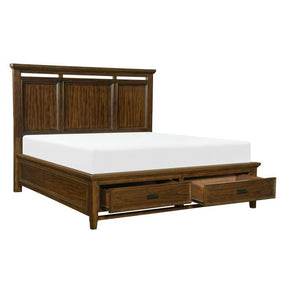 Frazier Park (3)California King Platform Bed with Footboard Storage - Storage - Half Price Furniture